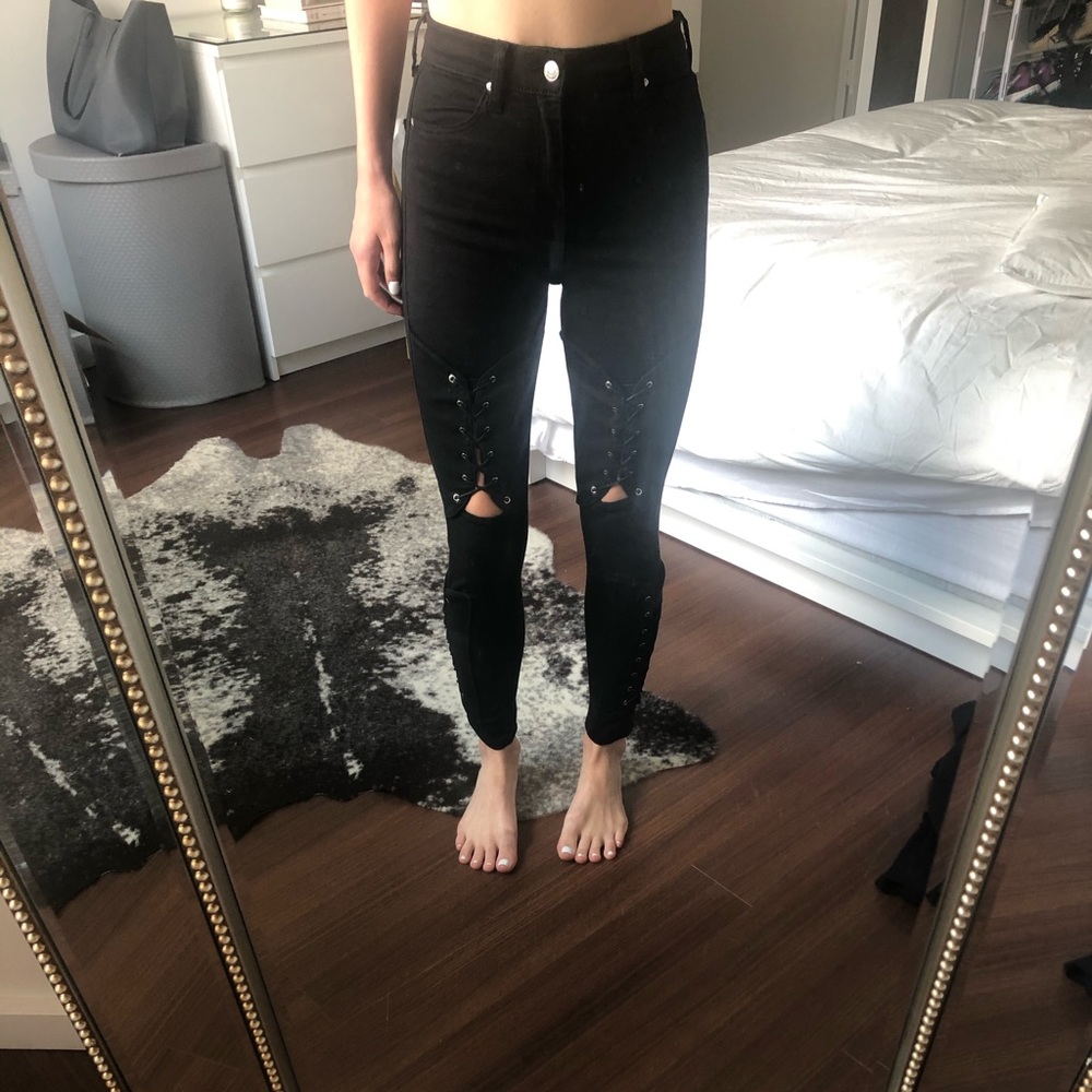 Topshop Jamie Moto Jeans - Picture 2 of 4